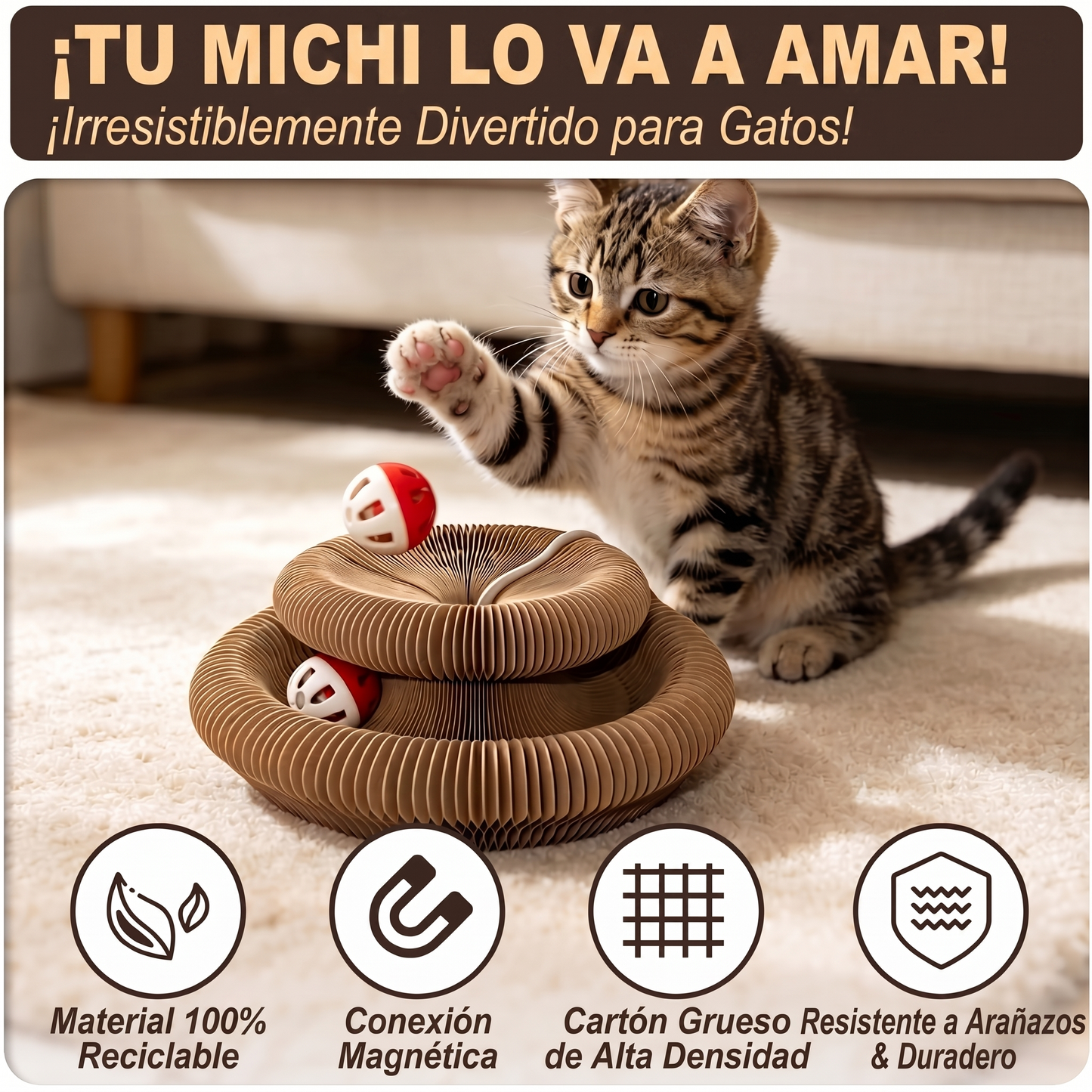 Pawly™ | Rascador Multiforma para Gatos